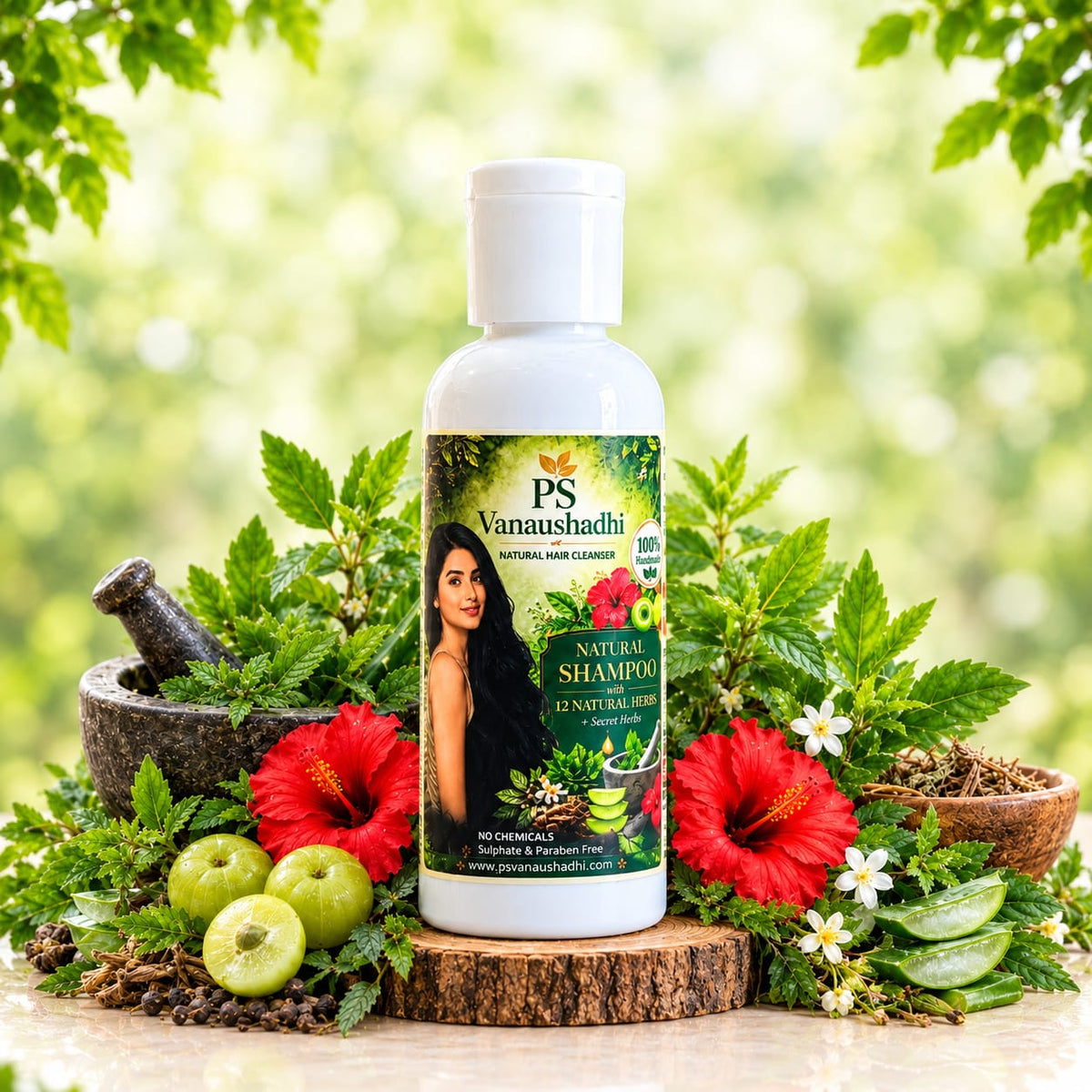 PS Vanaushadhi 100% Natural Shampoo