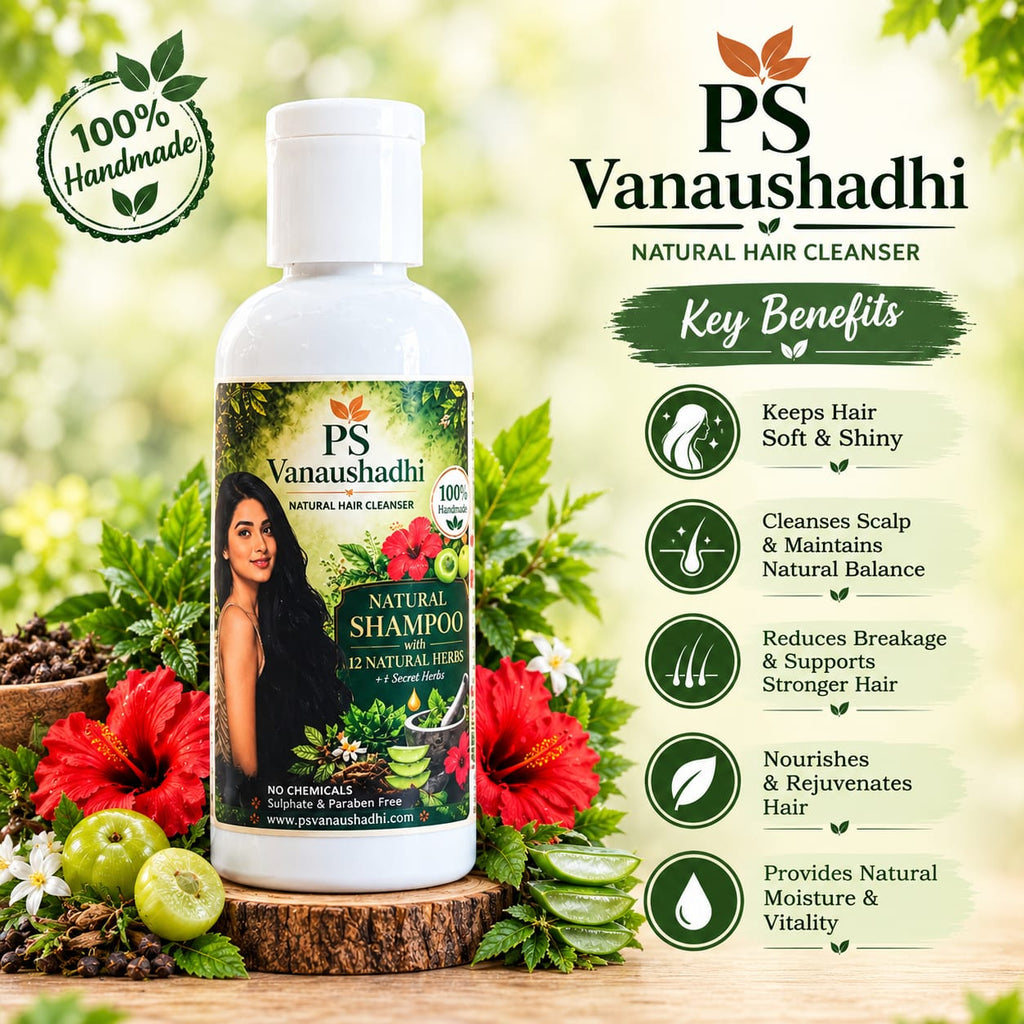 PS Vanaushadhi 100% Natural Shampoo